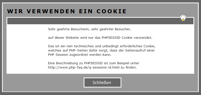 Cookie Informationen